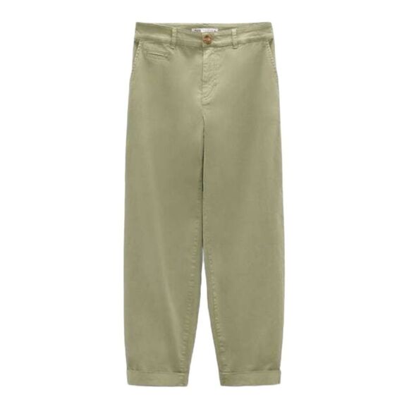 ZARA | Light Khaki | CHINO FIT PANTS - Picture 2 of 9